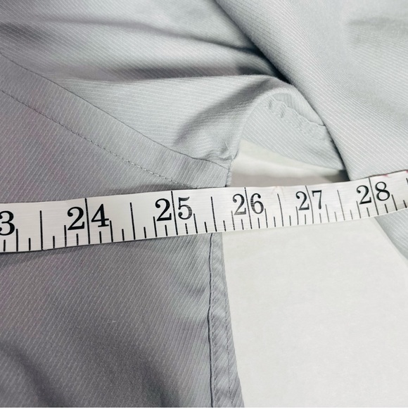 Joseph Abboud Mens Dress Shirt Long Sleeve Shirt Silver Mens Size 17.5 - Picture 5 of 10